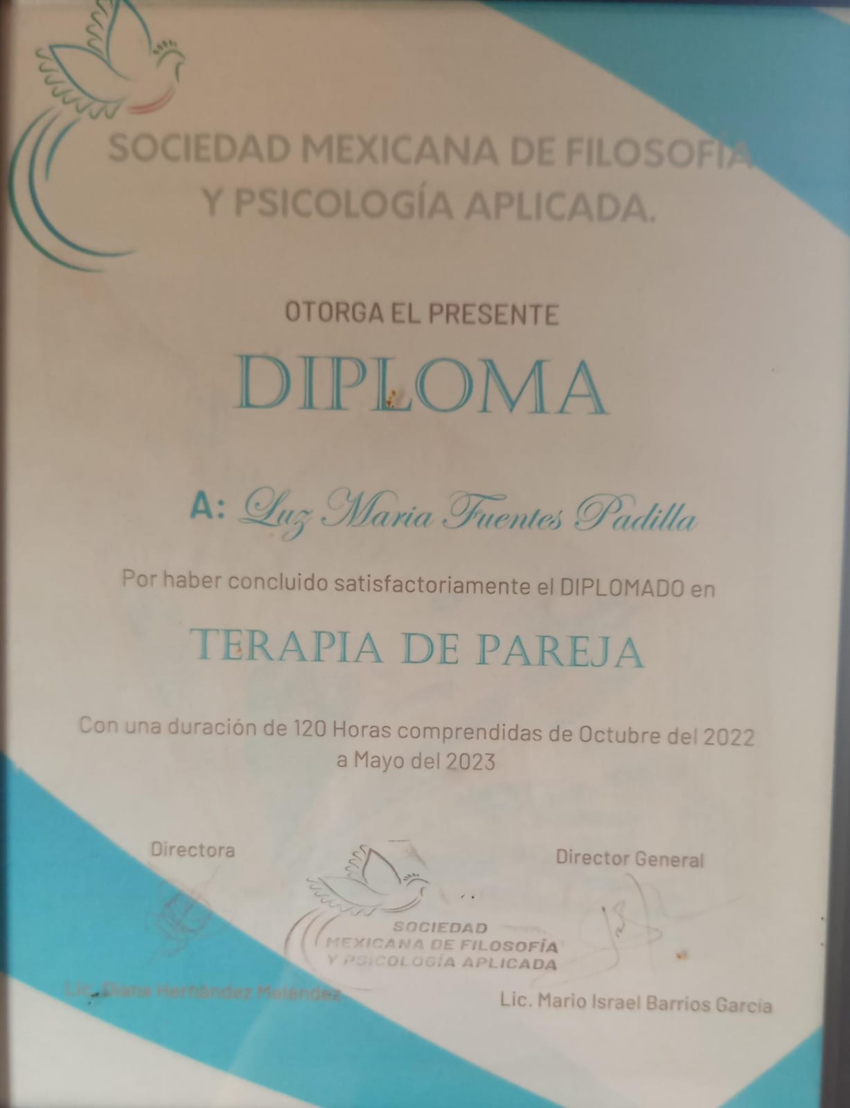 Constancia de Orientación Familiar